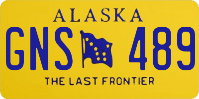 AK license plate GNS489