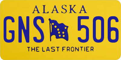 AK license plate GNS506