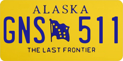 AK license plate GNS511
