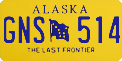 AK license plate GNS514
