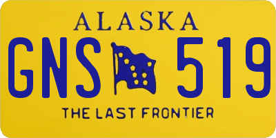 AK license plate GNS519