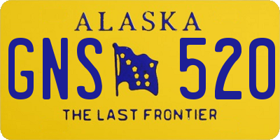 AK license plate GNS520