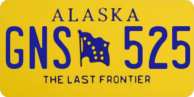 AK license plate GNS525