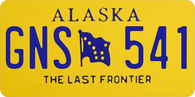 AK license plate GNS541