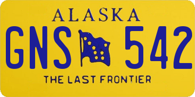 AK license plate GNS542