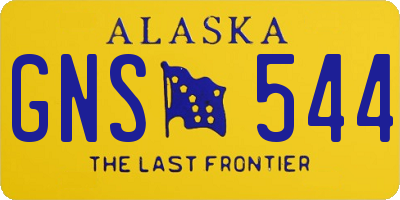 AK license plate GNS544