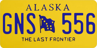 AK license plate GNS556