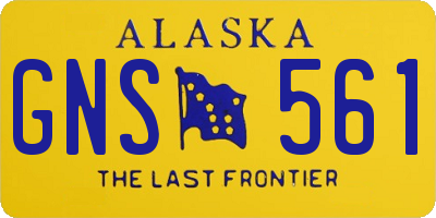 AK license plate GNS561