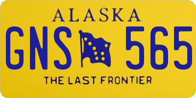 AK license plate GNS565