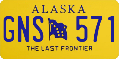 AK license plate GNS571