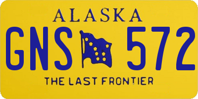 AK license plate GNS572