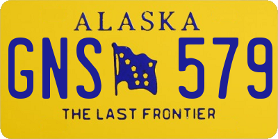 AK license plate GNS579