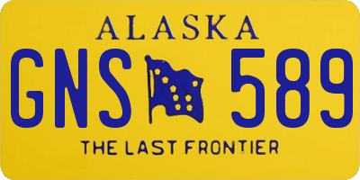 AK license plate GNS589