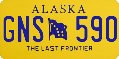 AK license plate GNS590