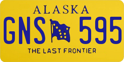 AK license plate GNS595
