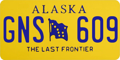 AK license plate GNS609