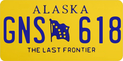 AK license plate GNS618