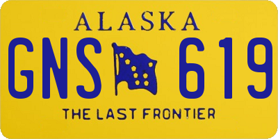 AK license plate GNS619