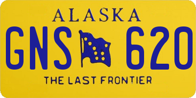 AK license plate GNS620