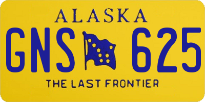 AK license plate GNS625