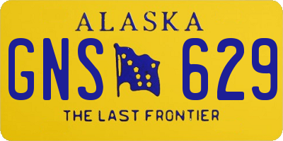 AK license plate GNS629