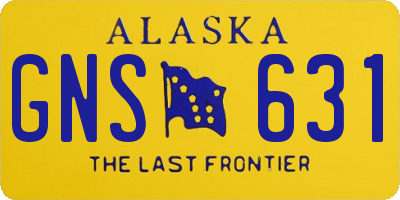 AK license plate GNS631