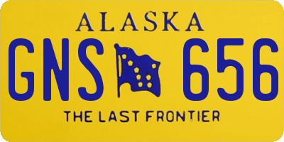 AK license plate GNS656