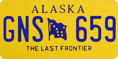 AK license plate GNS659