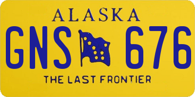 AK license plate GNS676