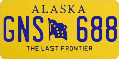 AK license plate GNS688