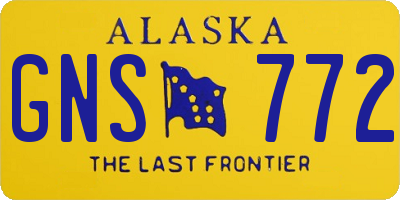 AK license plate GNS772
