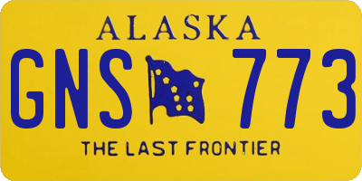 AK license plate GNS773