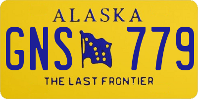 AK license plate GNS779