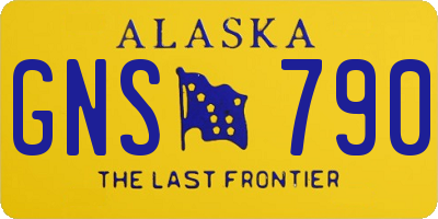 AK license plate GNS790