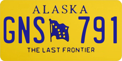 AK license plate GNS791