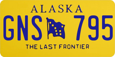 AK license plate GNS795
