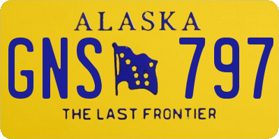 AK license plate GNS797