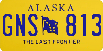 AK license plate GNS813