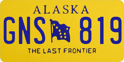 AK license plate GNS819