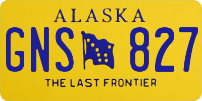 AK license plate GNS827