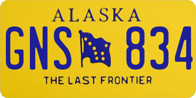 AK license plate GNS834