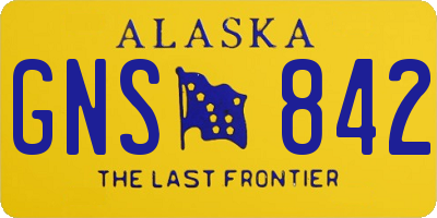 AK license plate GNS842