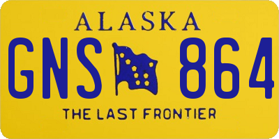 AK license plate GNS864