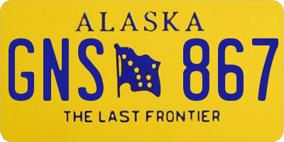 AK license plate GNS867