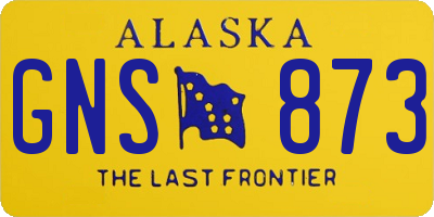 AK license plate GNS873