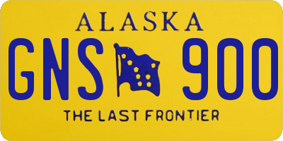 AK license plate GNS900