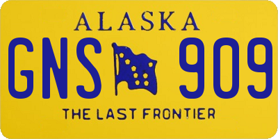 AK license plate GNS909
