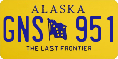 AK license plate GNS951