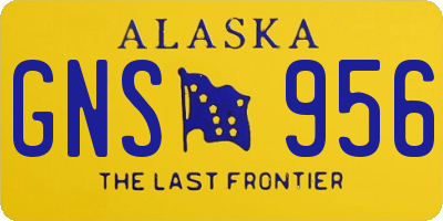 AK license plate GNS956
