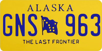AK license plate GNS963